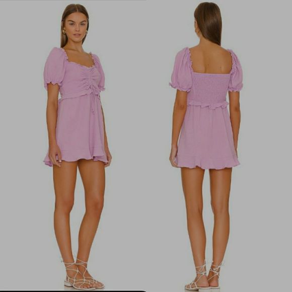 Show Me Your Mumu Sophie Mini Dress in Bright Lilac Purple Size Medium - Picture 7 of 7